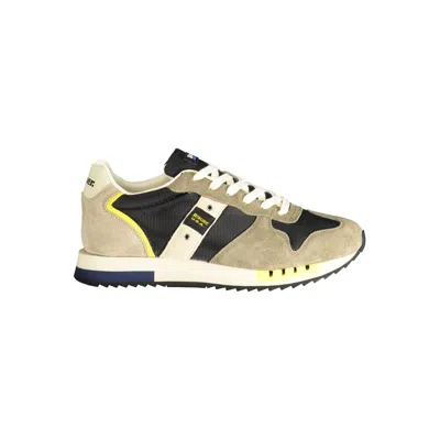 Blauer Polyester Men's Sneaker In Green