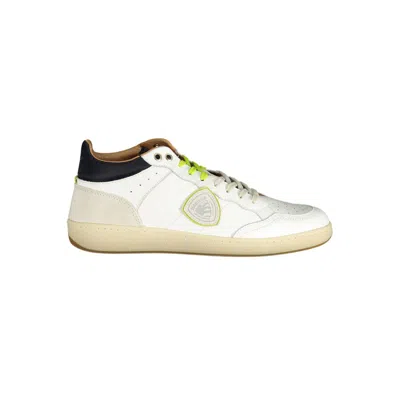 Blauer Polyester Men's Sneaker In White