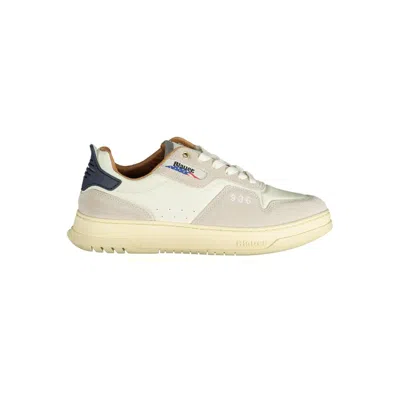 Blauer Polyester Men's Sneaker In White