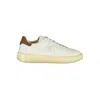 Blauer White Leather Men Sneaker In White