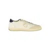Blauer White Polyester Sneaker In Neutral