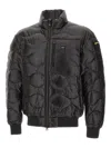 Blauer Quilted Bomber Jacket In Black