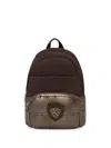 Blauer Quilted Crystal-embellished Backpack In Brown