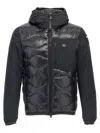 Blauer Jacket Man Down Jacket Mixed Filling Albert 25wbluc08078-006355 999 In Black