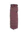 Blauer Quilted Gilet With Padded Hood And Full-length Zip In Pink