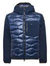 Blauer Quilted Hooded Jacket In Blue