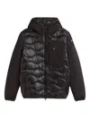 Blauer Jacket Man Down Jacket Mixed Filling Albert 25wbluc08078-006355 999 In Black