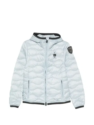 Blauer Quilted Hooded Jacket In Blue