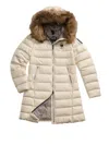 Blauer Quilted Long Coat In White