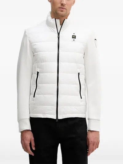 Blauer Quilted Patch Jacket In White