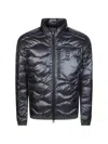 Blauer Classic Quilted Jacket For Men In Black