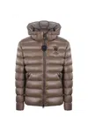 Blauer Quilted Ripstop Nylon Jacket In Brown