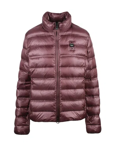 Blauer Red Quilted Polyamide Down Jacket In Pink
