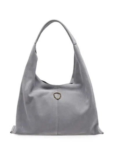 Blauer Ring-detail Shoulder Bag In Gray