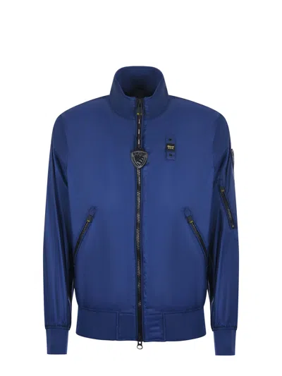 Blauer Ripstop Nylon Jacket In Blue