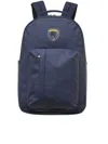 Blauer Rubber Backpack In Blue