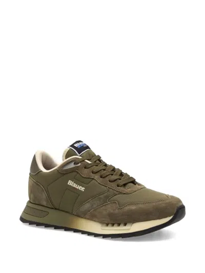Blauer Ryder01 Lace-up Sneakers In Green