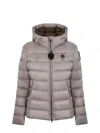 Blauer Satin Nylon Down Jacket In Gray