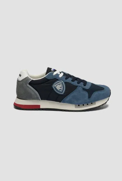 Blauer Shoes Queens Man Blue