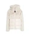 Blauer Short Jacket With Plush Faux Fur In Neutral