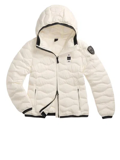 Blauer Short Quilted Fitted Jacket In Multi