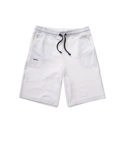 Blauer Shorts In Bianco Ottico