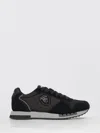 Blauer Black Leather Men Sneaker In Black