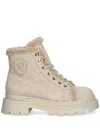 Blauer Suede Lace-up Boots In Neutrals