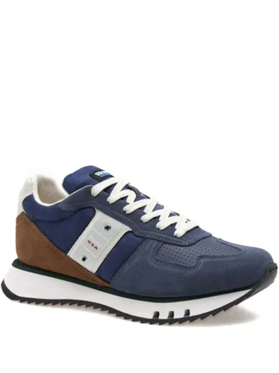 Blauer Suede Panelled Sneakers