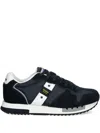 Blauer Black Polyester Men Sneaker In Black