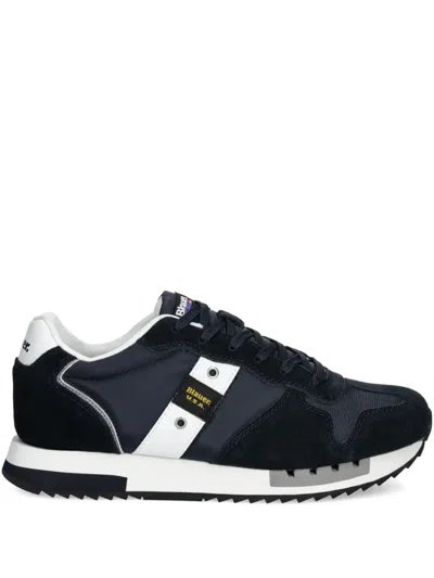 BLAUER SUEDE SNEAKERS