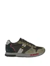Blauer Black Leather Men Sneaker In Multi