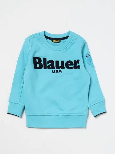 Blauer Sweater  Kids Color Gnawed Blue