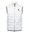 Blauer White Polyamide Sleveless Jacket In White