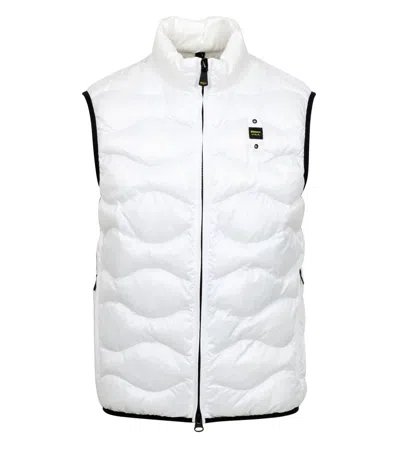 BLAUER BLAUER SWEATERS WHITE