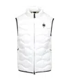 Blauer White Polyamide Sleveless Jacket In White
