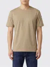 Blauer Cotton T-shirt With Logo In Brown