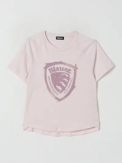 Blauer Kids' T-shirt  Kinder Farbe Pink