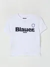 Blauer Kids' T-shirt  Kinder Farbe Weiss In White