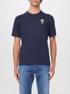 Blauer T-shirt  Men Color Blue