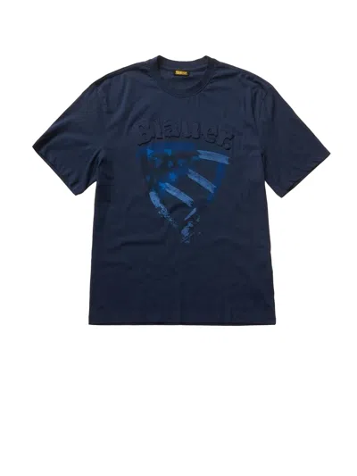 Blauer T-shirt In Blu