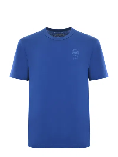 Blauer T-shirt In Blu Cobalto