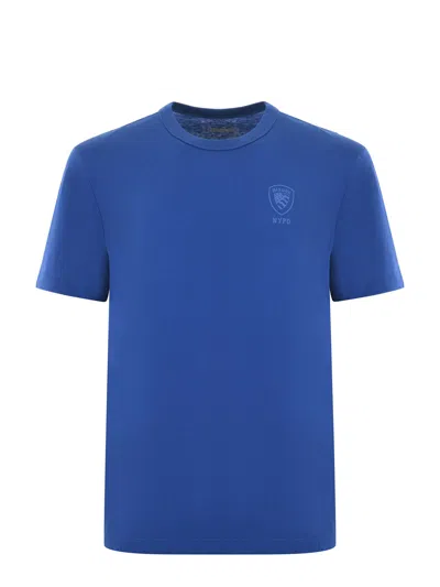 Blauer T-shirt In Blu Cobalto