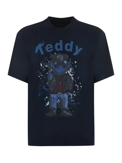 Blauer T-shirt In Blu Scuro