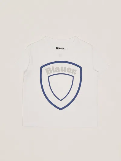 Blauer Kids' T-shirt M/c Cawfield T-shirt In White