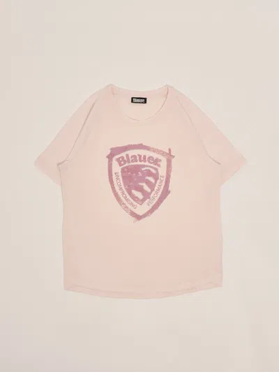 Blauer Kids' T-shirt M/c Tyler T-shirt In Brown