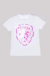 Blauer T-shirt Scudo In Jersey Bianca In Bianco