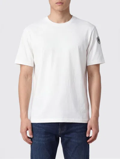 Blauer Cotton T-shirt With Logo In White