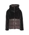 Blauer Textured Brown Short Coat In Black