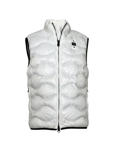 BLAUER TEXTURED ZIP GILET